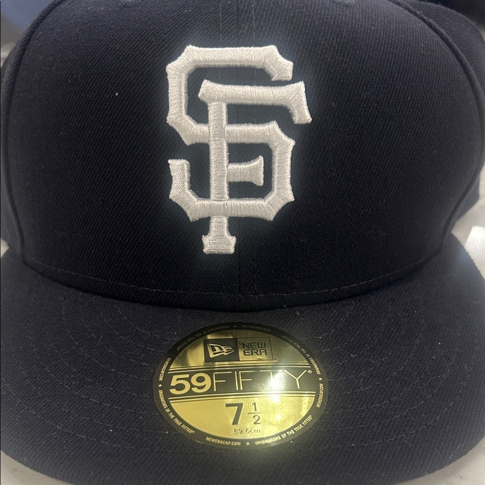 New Era 59Fifty Navy Cap with White Emblem